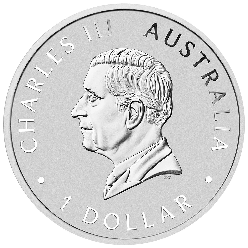 2025 Australian Koala 1 oz Silver Coin obverse featuring the effigy of King Charles III