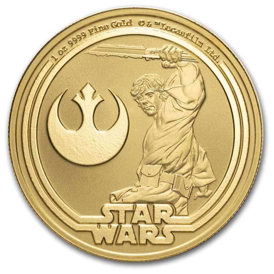 2025 Star Wars: Luke Skywalker 1 oz Gold Coin