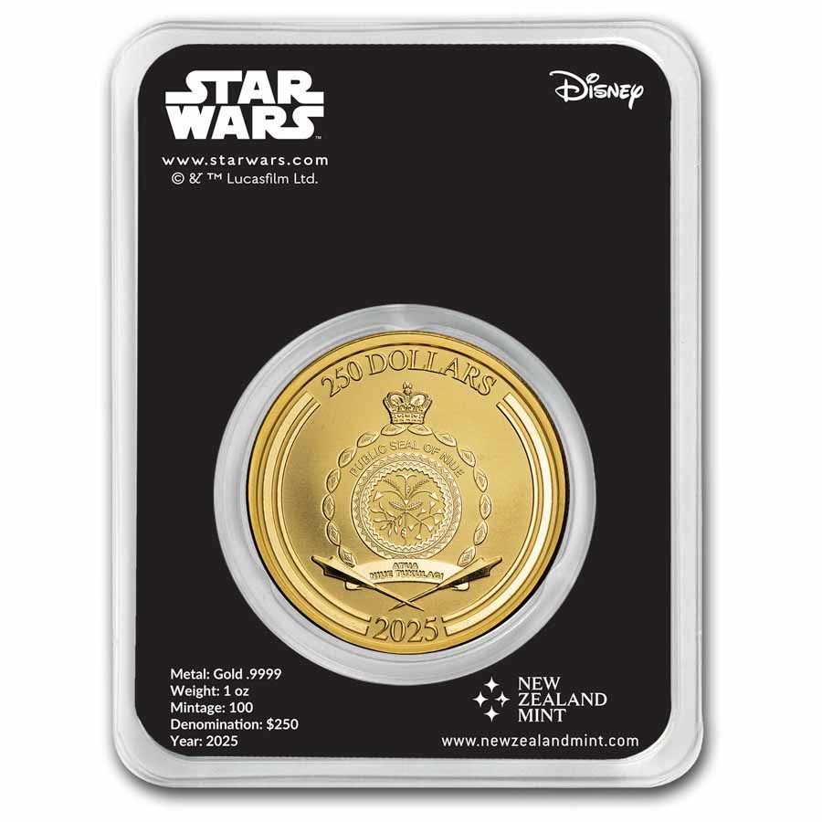 2025 Star Wars: Princess Leia 1 oz Gold Coin