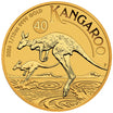 2026 Australian Kangaroo 1/10 oz Gold Coin reverse featuring two kangaroos leaping through shimmering waters