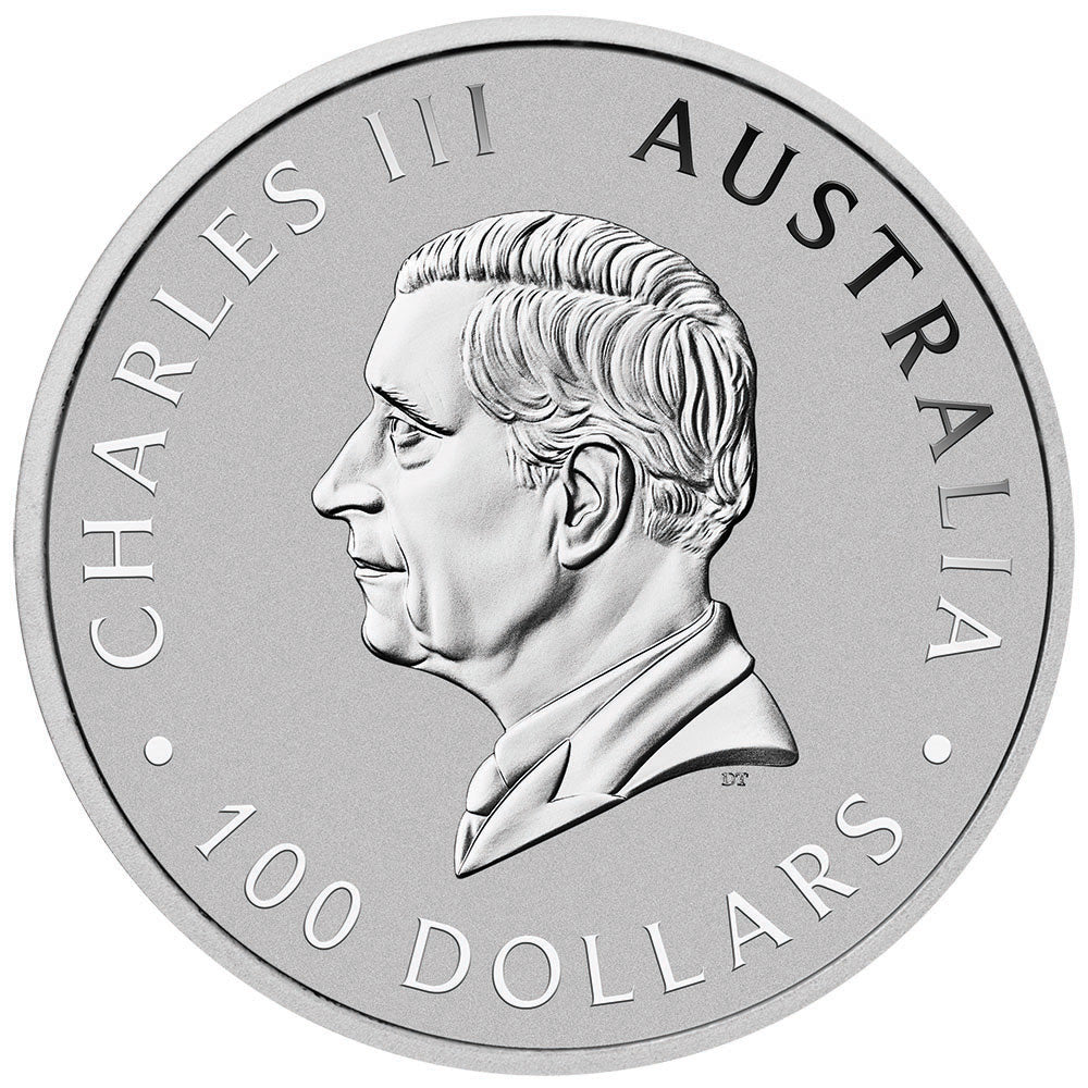 2026 Australian Kangaroo 1 oz Platinum Coin obverse featuring the effigy of King Charles III