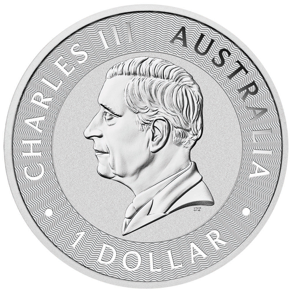 2026 Australian Kangaroo 1 oz Silver Coin obverse featuring the effigy of King Charles III