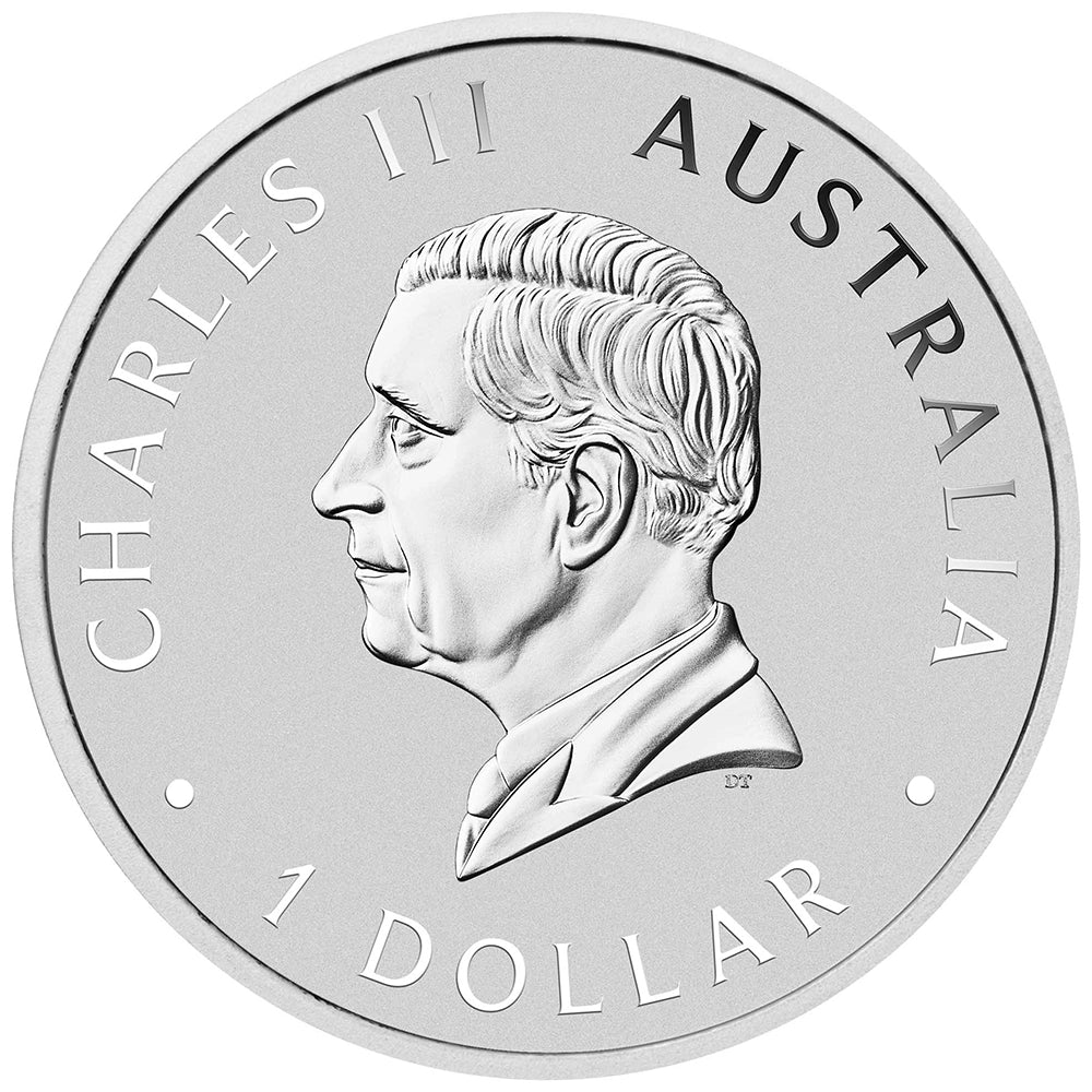 2026 Australian Kookaburra 1 oz Silver Coin obverse featuring the effigy of King Charles III