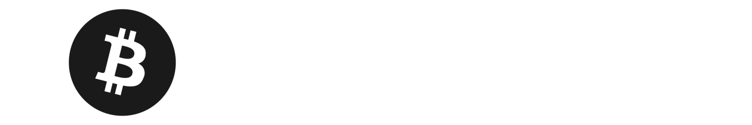 Black Bitcoin symbol logo