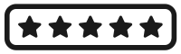 5-stars black icon