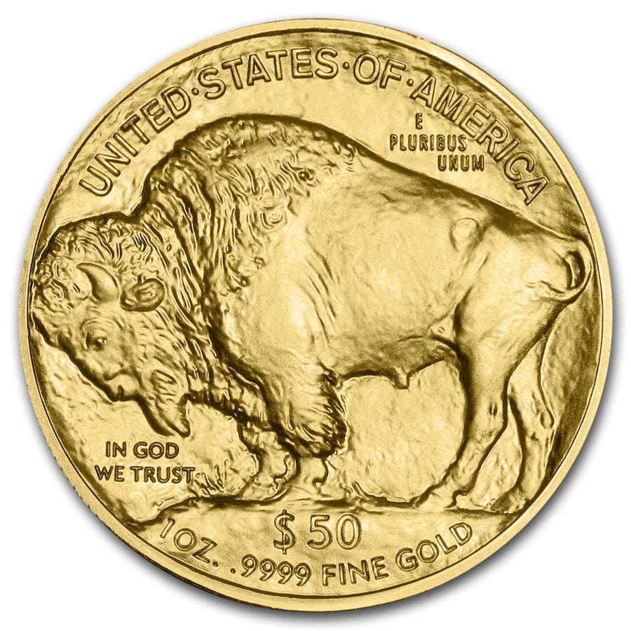 2025 American Buffalo 1 oz Gold Coin reverse depicting the American Buffalo, modeled after Black Diamond