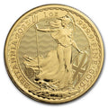 2025 Britannia 1 oz Gold Coin reverse featuring Britannia with trident and shield, adorned with the Union Flag
