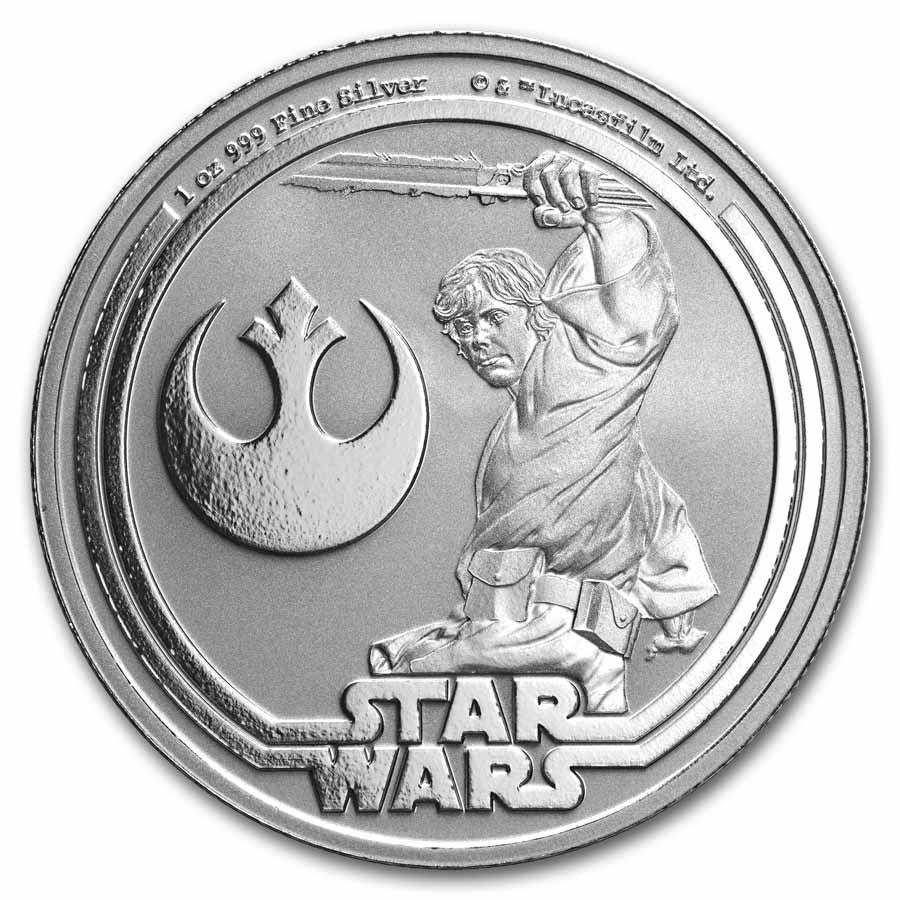 その他 Luke Skywalker special collection coin 2025 Luke Skywalker 1 oz 999 Silver Coin | Limited Star Wars Bullion