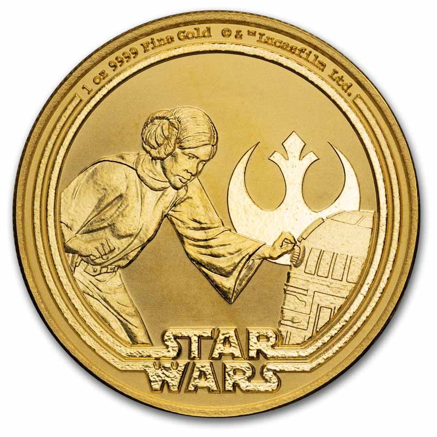 2025 Star Wars: Princess Leia 1 oz Gold Coin