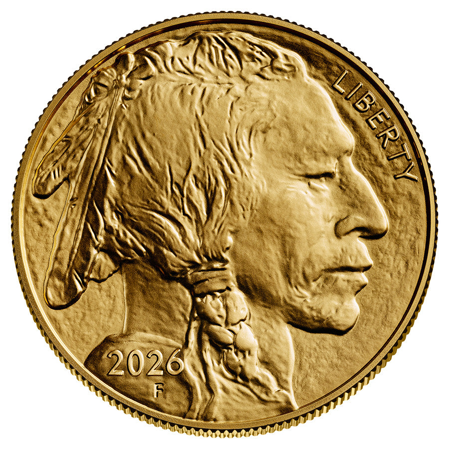 2026 American Buffalo 1 oz Gold Coin obverse featuring James Earle Fraser’s iconic Buffalo Nickel design