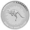2026 Australian Kangaroo 1 oz Silver Coin reverse showcasing a leaping kangaroo, depicted against a background of stylised rays of sunlight