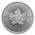2026 Canadian Maple Leaf 1 oz Silver Coin reverse displaying a large maple leaf