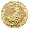 2026 Britannia 1 oz Gold Coin reverse featuring Britannia with trident and shield, adorned with the Union Flag
