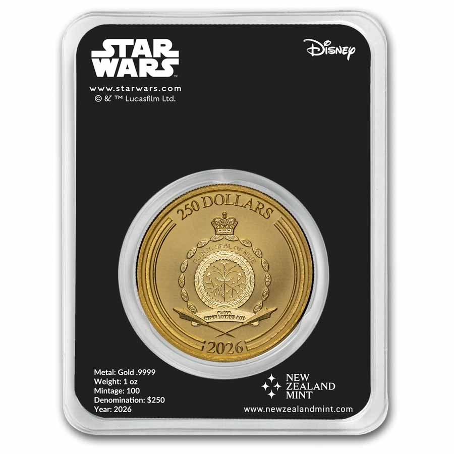 2026 Star Wars: Darth Vader 1 oz Gold Coin