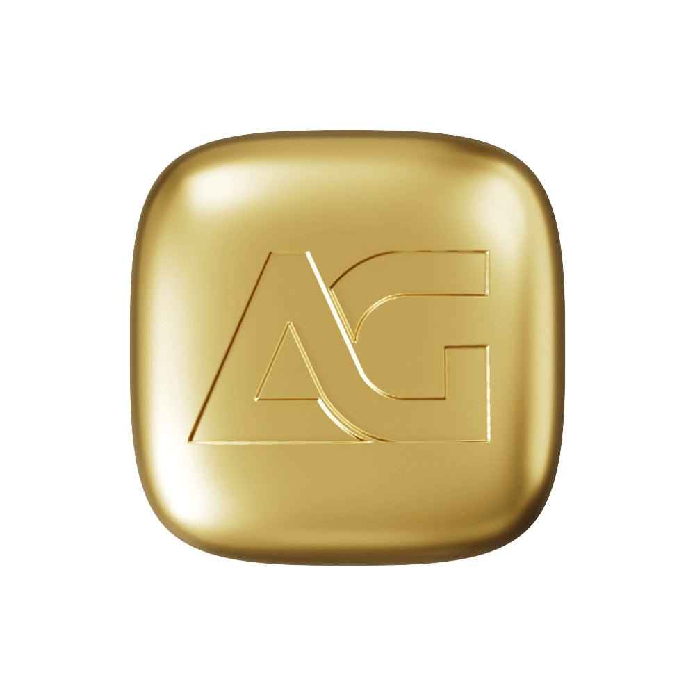 As Good As Gold 1 oz Gold Bar stamped with the 'AG' hallmark