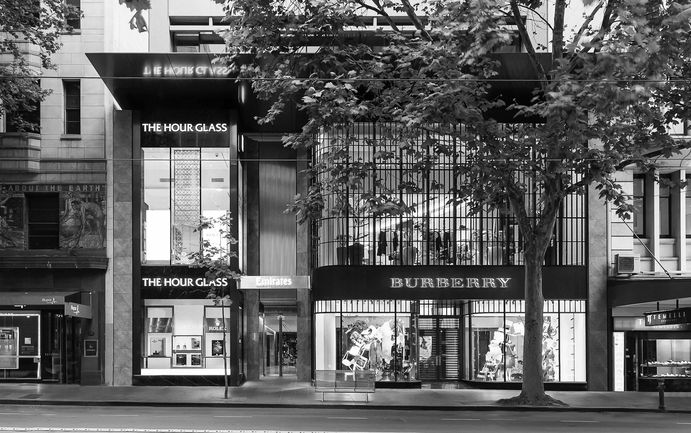 Emirates building on Collins Street in Melbourne