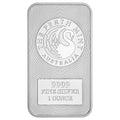Perth Mint Kangaroo 1 oz Silver Bar obverse featuring the Perth Mint's swan logo
