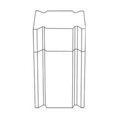 Illustrative line drawing of a coin tube