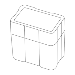 Illustrative line drawing of the PAMP bar tube