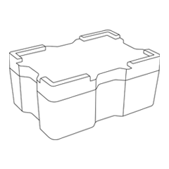 Illustrative line drawing of the Perth Mint bar monster box