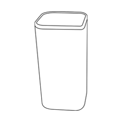 Illustrative line drawing of the Perth Mint coin tube