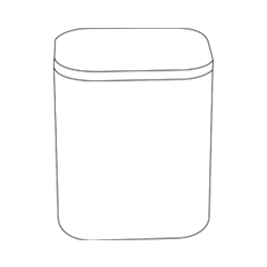 Illustrative line drawing of the Royal Canadian Mint coin tube