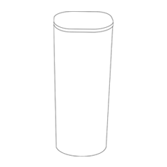 Illustrative line drawing of the Royal Canadian Mint coin tube