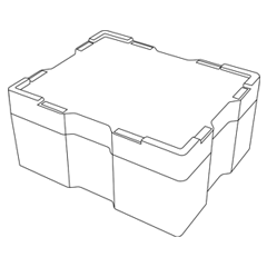 Illustrative line drawing of the Royal Canadian Mint coin monster box