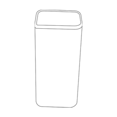 Illustrative line drawing of the Royal Mint coin tube
