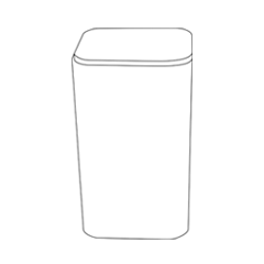 Illustrative line drawing of the United States Mint coin tube