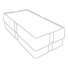 Illustrative line drawing of the United States Mint coin monster box