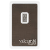Valcambi Suisse 1 gram Platinum Bar (In Assay) obverse featuring Valcambi's rotating square logo