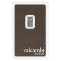 Valcambi Suisse 1 gram Platinum Bar (In Assay) obverse featuring Valcambi's rotating square logo